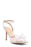 Wild Diva Lounge Nala Bow Sandal In Silver