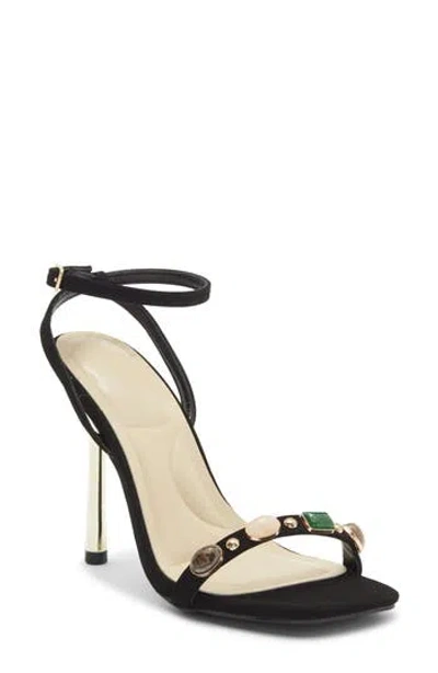 Wild Diva Lounge Narala Ankle Strap Sandal In Black