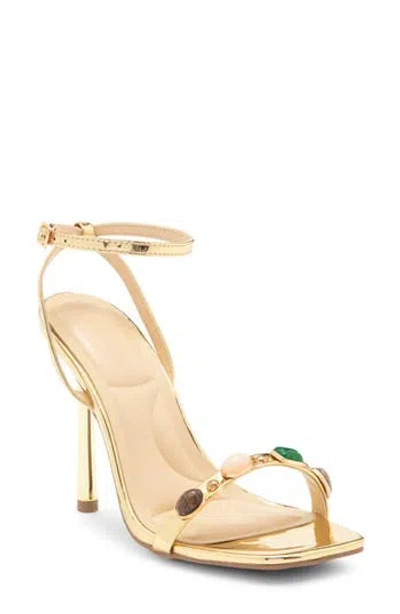 Wild Diva Lounge Narala Ankle Strap Sandal In Animal Print