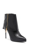 Wild Diva Lounge Niko Foldover Cuff Bootie In Black