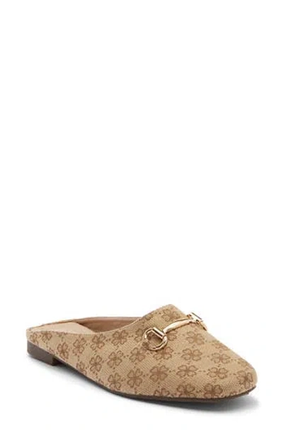 Wild Diva Lounge Paisley Faux Suede Flat Mule In Brown Floral