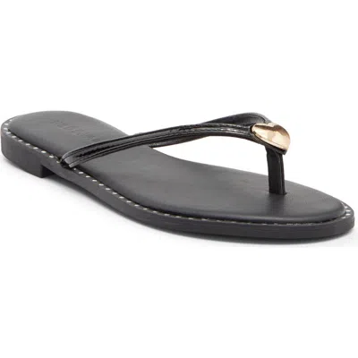 Wild Diva Lounge Rici Flip Flop In Black