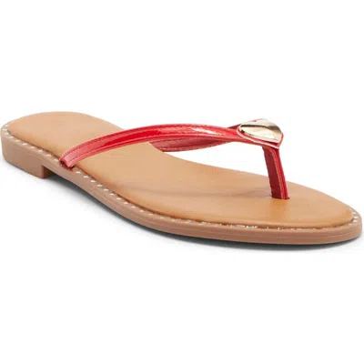 Wild Diva Lounge Rici Flip Flop In Animal Print