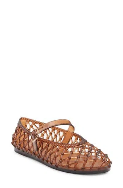 Wild Diva Lounge Riri Mary Jane Flat In Brown