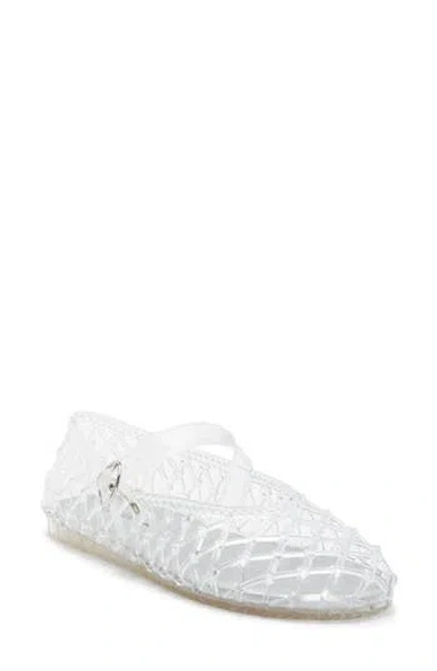 Wild Diva Lounge Riri Mary Jane Flat In Clear