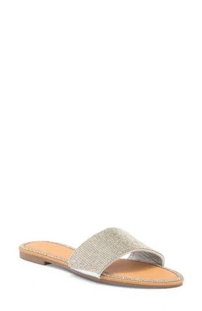 Wild Diva Lounge Roo Rhinestone Slide Sandal