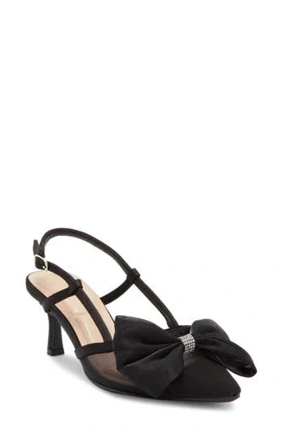 Wild Diva Lounge Snazzy Slingback Sandal In Black
