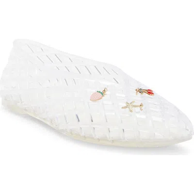 Wild Diva Lounge Suhana Jelly Flats In Clear