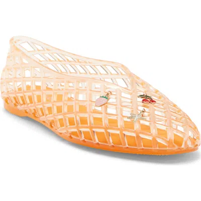 Wild Diva Lounge Suhana Jelly Flats In Orange