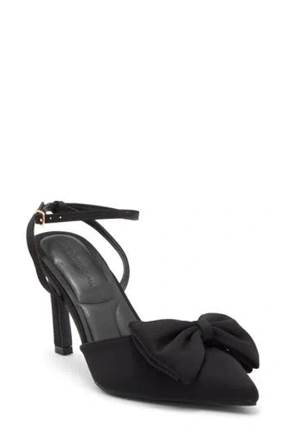 Wild Diva Lounge Tate Faux Leather Pump In Black
