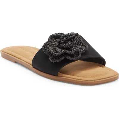 Wild Diva Lounge Tavo Flat Sandals In Black