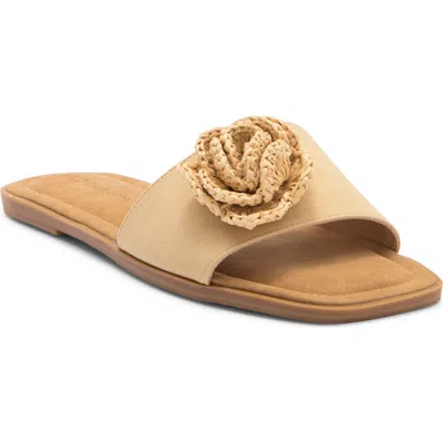 Wild Diva Lounge Tavo Flat Sandals In Brown