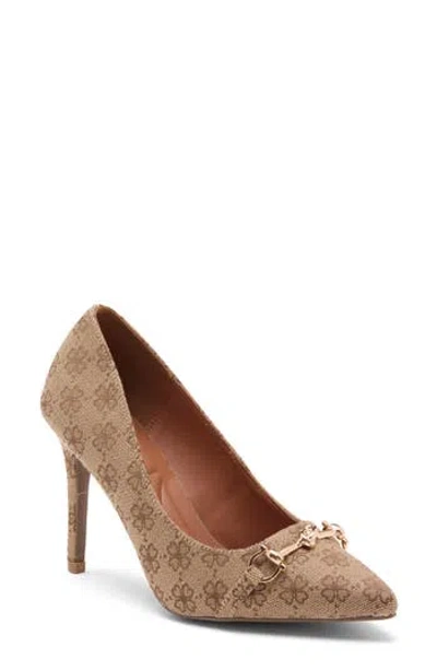 Wild Diva Lounge Trina Pointed Toe Pump In Brown Floral