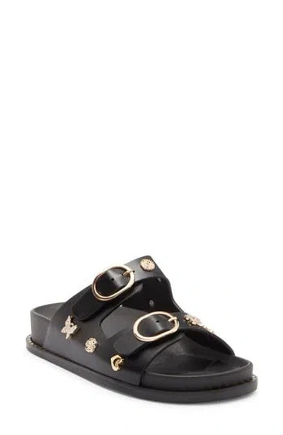 Wild Diva Lounge Vdara Slide Sandal In Black