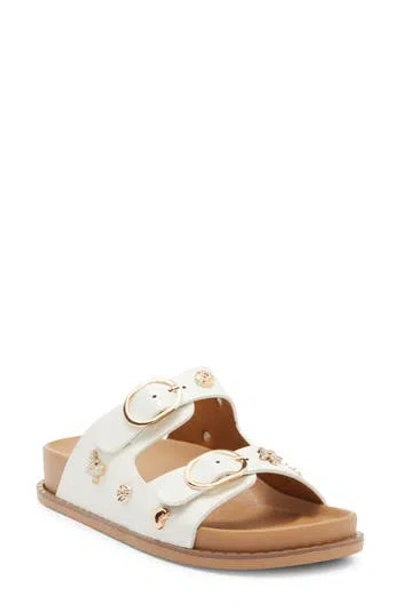 Wild Diva Lounge Vdara Slide Sandal In White