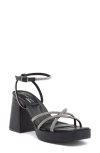 Wild Diva Lounge Yessi Platform Sandal In Black