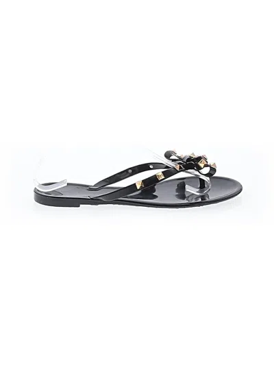 Pre-owned Wild Diva Sandals In Black