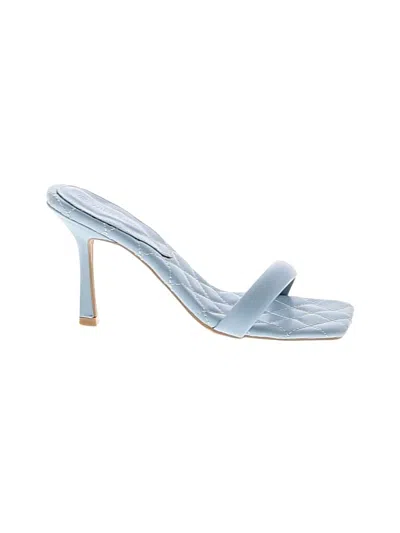 Pre-owned Wild Diva Sandals In Blue