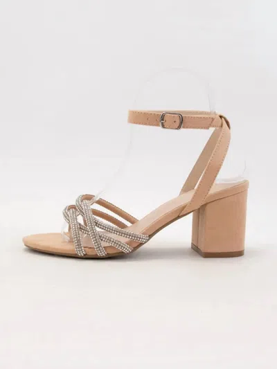 Wild Diva Women's Larra Sandal In Beige In Nude