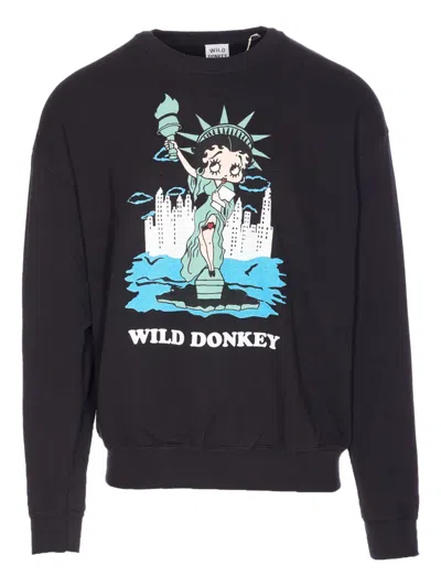 WILD DONKEY BETTY CREW-NECK SWEATSHIRT