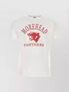 Wild Donkey Cotton Panther Graphic T-shirt In Red
