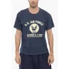 Wild Donkey Crew-neck Cotton T-shirt With Frontal Print