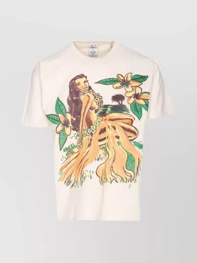 Wild Donkey Crewneck Graphic Print Hawaiian T-shirt