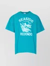 Wild Donkey Crewneck Graphic Print T-shirt In Blue