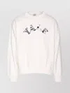 Wild Donkey Crewneck Sweater With Graphic Print Detail In White