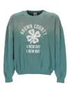 Wild Donkey Graphic Crewneck Sweatshirt In Green