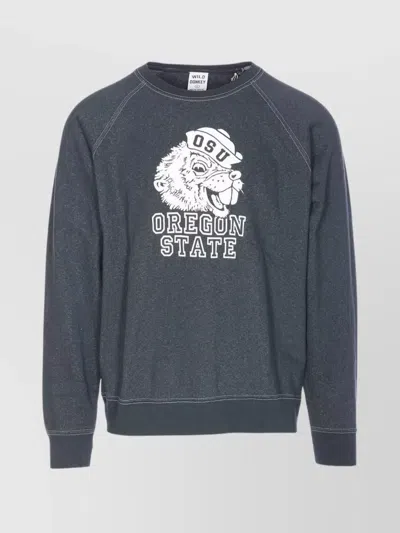 WILD DONKEY GRAPHIC PRINT CREWNECK LONG SLEEVE SWEATSHIRT
