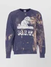 Wild Donkey Graphic Print Crewneck Sweatshirt In Blue