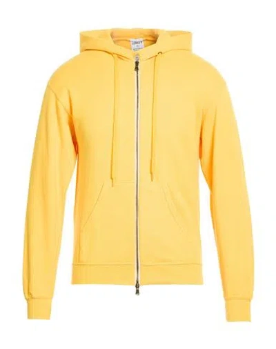 Wild Donkey Man Sweatshirt Marigold Size Xl Cotton, Polyester In Yellow