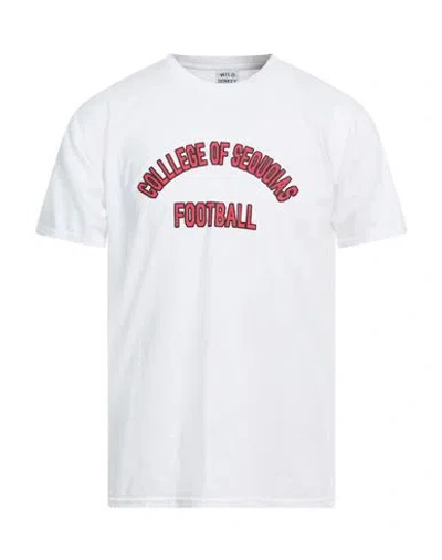 Wild Donkey Man T-shirt White Size L Cotton