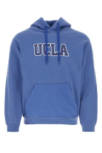 WILD DONKEY WILD DONKEY MELANGE BLUE COTTON SWEATSHIRT