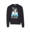 Wild Donkey Graphic Print Crewneck Sweater With Long Sleeves In Multi