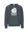 Wild Donkey Graphic Print Crewneck Long Sleeve Sweatshirt In Gray