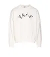 Wild Donkey Crewneck Sweater With Graphic Print Detail In White