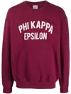 Wild Donkey Logo-patch Drop-shoulder Sweatshirt In Burgundy