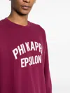 Wild Donkey Logo-patch Drop-shoulder Sweatshirt In Burgundy