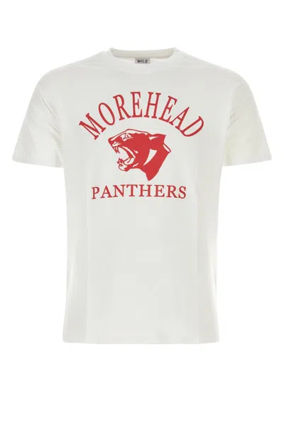 Wild Donkey Cotton Panther Graphic T-shirt In Red