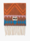 Wild Echarpe Finition Frangée In Multi