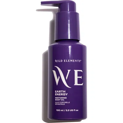 Wild Elements Earth Energy Restoring Body Oil In Bottle