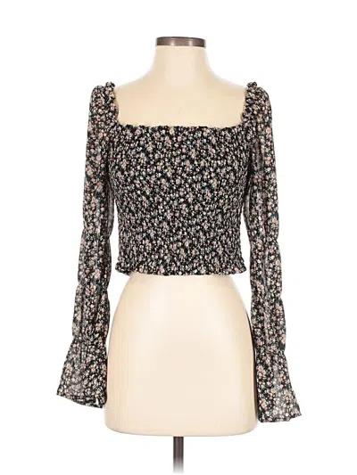 Pre-owned Wild Fable 3/4 Sleeve Blouse In Black