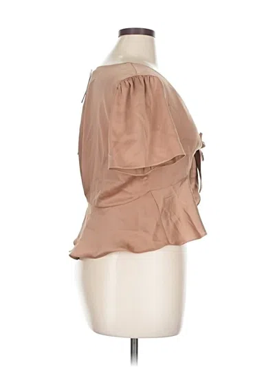 Pre-owned Wild Fable 3/4 Sleeve Blouse In Brown