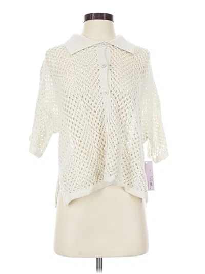 Pre-owned Wild Fable 3/4 Sleeve Blouse In Ivory