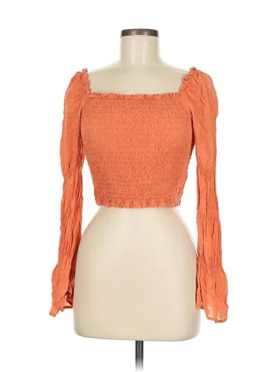 Pre-owned Wild Fable 3/4 Sleeve Blouse In Orange