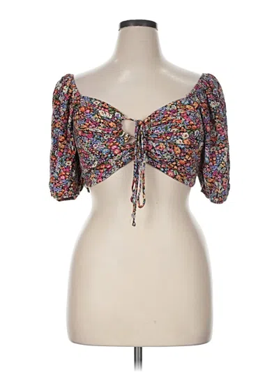 Pre-owned Wild Fable 3/4 Sleeve Blouse In Pink