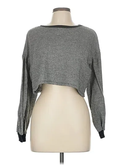 Pre-owned Wild Fable 3/4 Sleeve T-shirt In Black