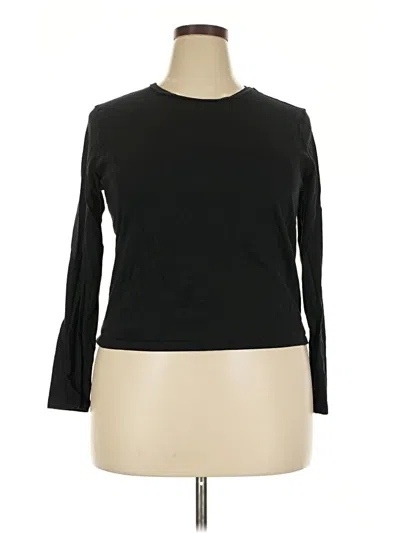 Pre-owned Wild Fable 3/4 Sleeve T-shirt In Black